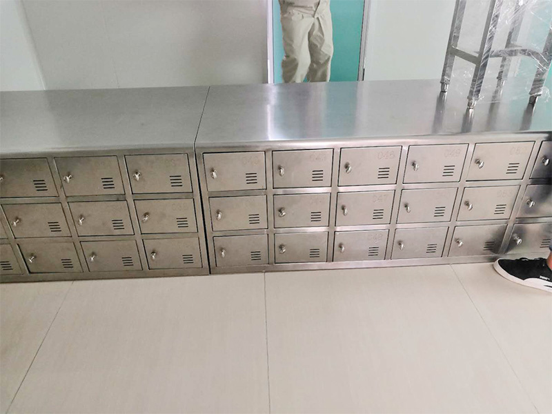 医用鞋柜安装案例